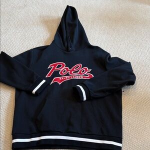 Ralph Lauren Black Hoodie with Logo